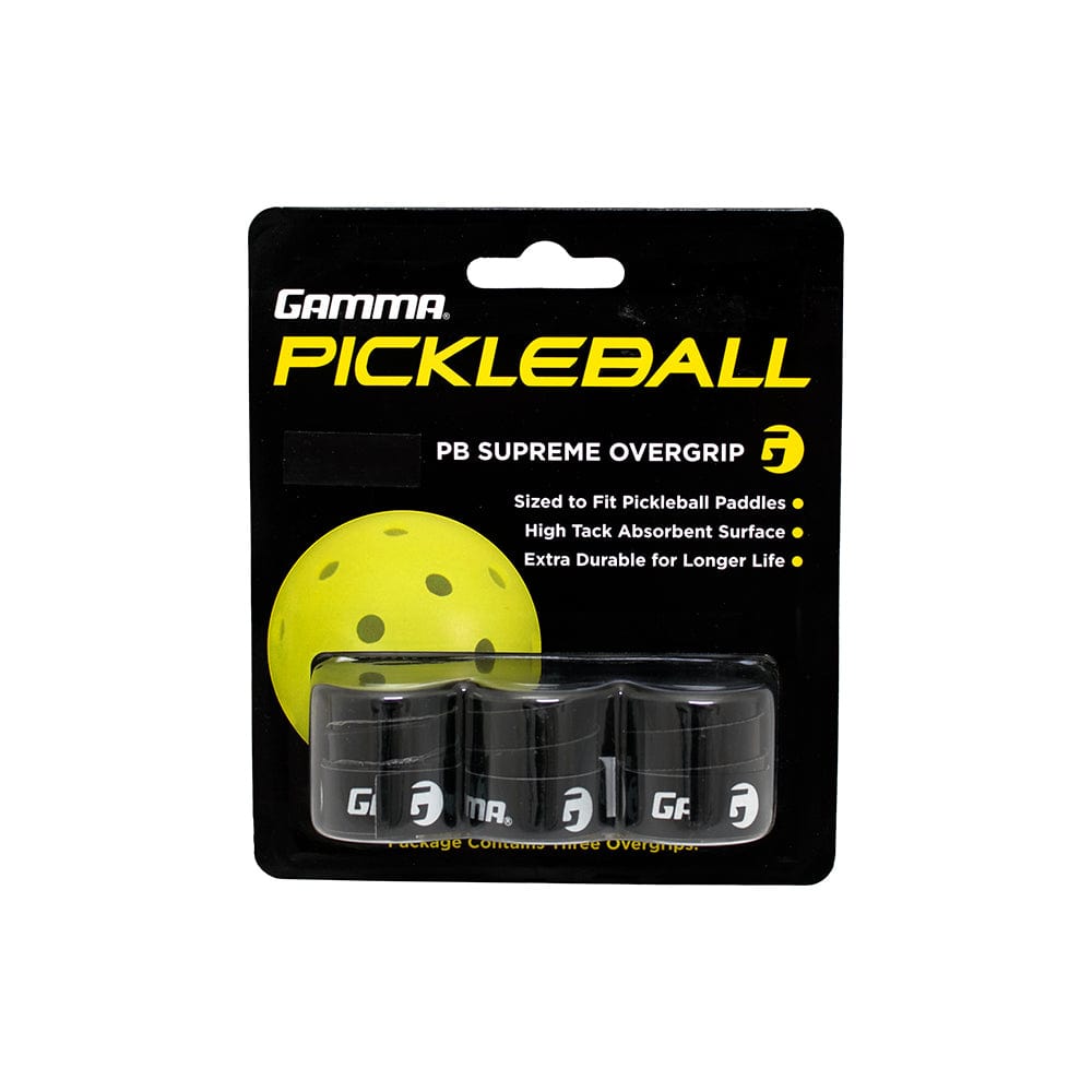 GAMMA GRIPS Black GAMMA Supreme Overgrip 3-Pack